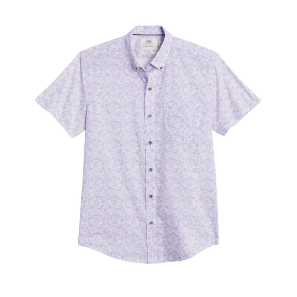 WRK Reworked Knit Panel Short Sleeve Shirt - Picture 3 of 4